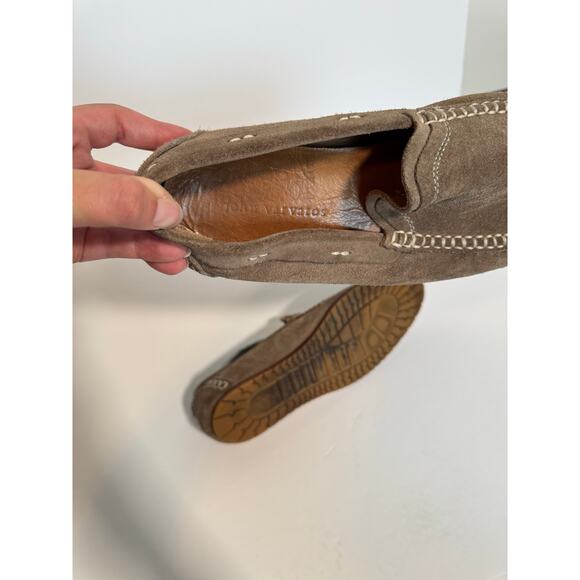 John Varvatos Suede Leather Slip On Mules Driving Loafers Mens Size 9 main image 7